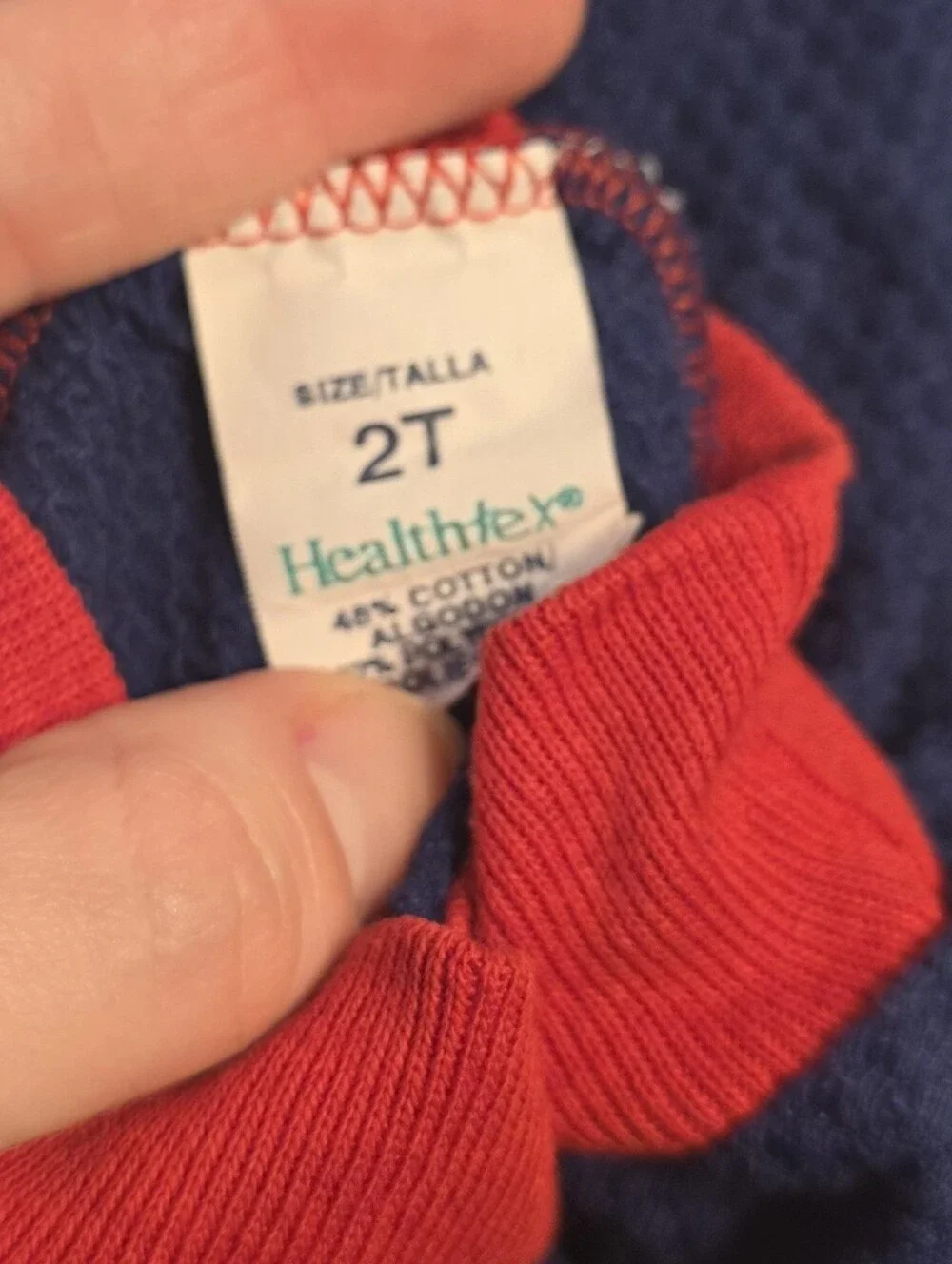1990s Vintage Kids Healthtex Navy Fruit Shirt